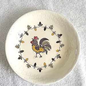 Golden Rooster Shallow Dish Vintage Made In Japan.